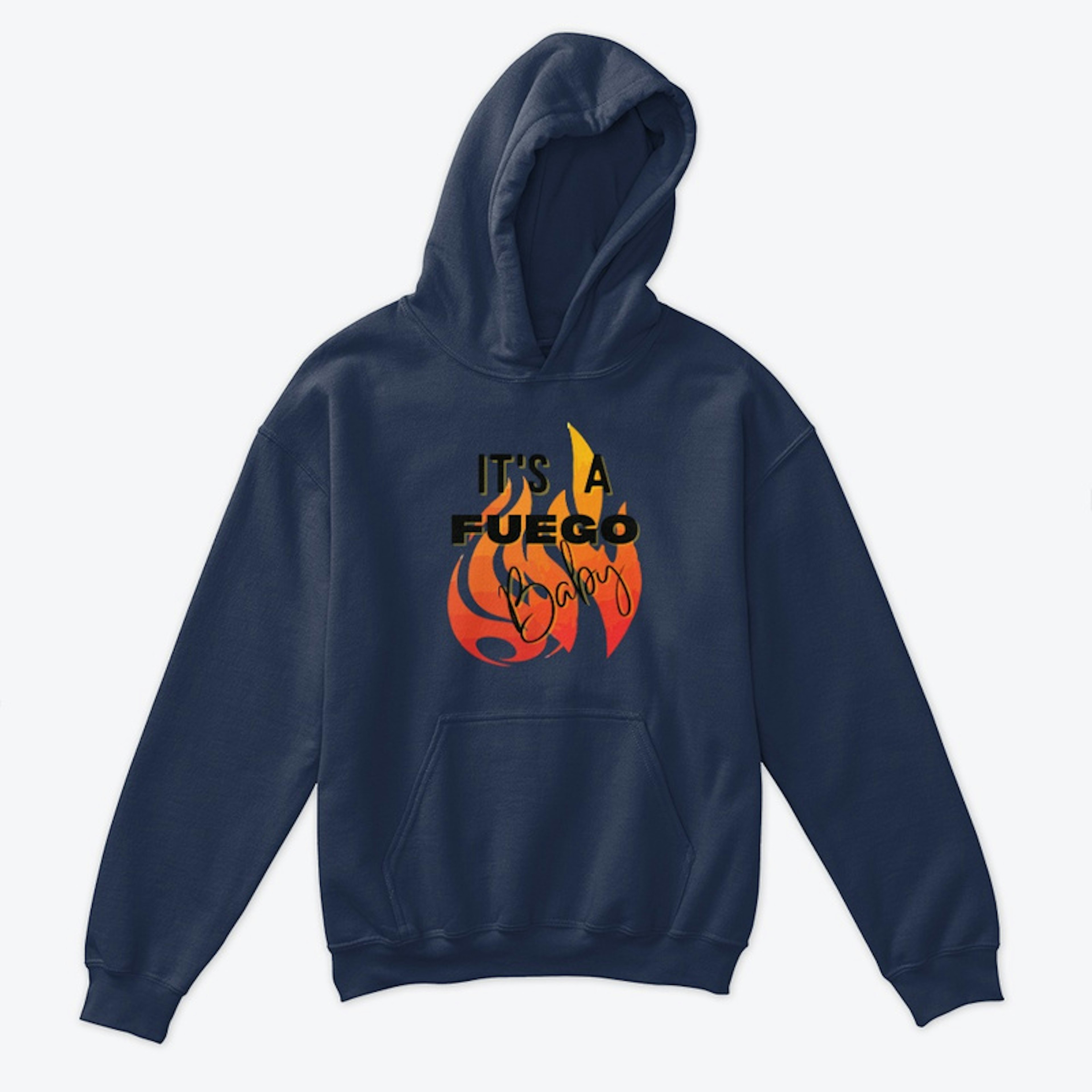 Kids Pullover Hoodie- It's A Fuego Logo