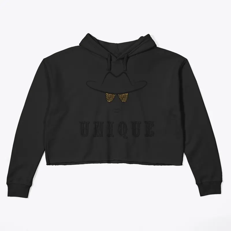 Crop Hoodie- UNIQUE logo