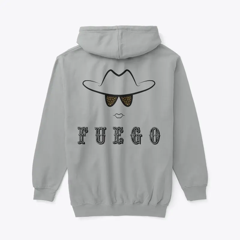 Unisex Zip Hoodie- Fuego Big Logo Back